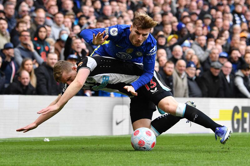 Timo Werner - 3: Chelsea’s intricate passing through midfield seem to falter once it reached feet of German. Woeful first-touch after beating offside trap in second half when goal would have been at his mercy. Painfully short of form and confidence. AFP