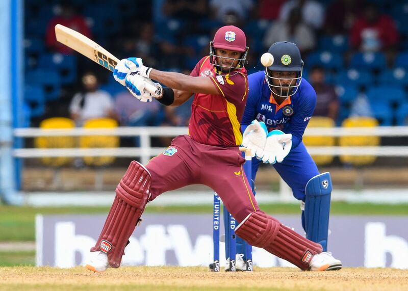 West Indies captain Nicholas Pooran hit 74. AFP