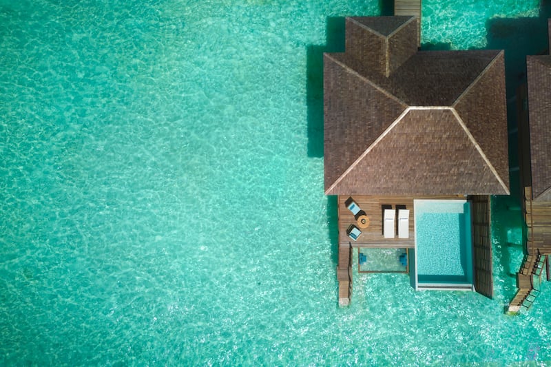 Six new deluxe overwater pool villas were built