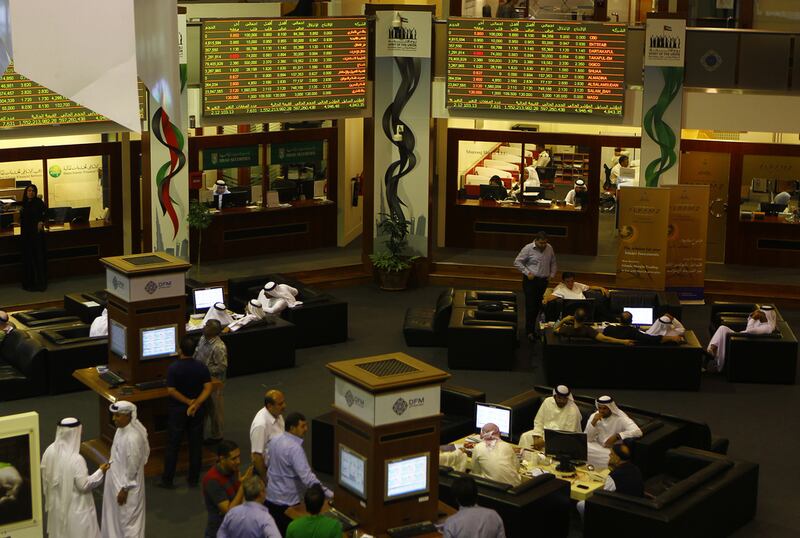 The three-day, 27 per cent gain for the Dubai index puts it firmly back into a bull market. Jeffrey E Biteng / The National