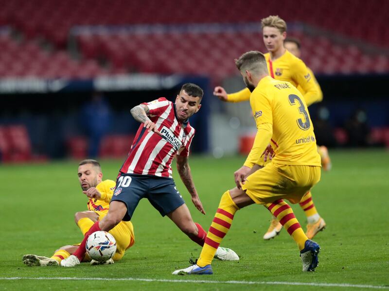 Angel Correa 8 – Played a fabulous pass to Carrasco for the opening goal that completely caught out Ter Stegen, and was unplayable at times. AP