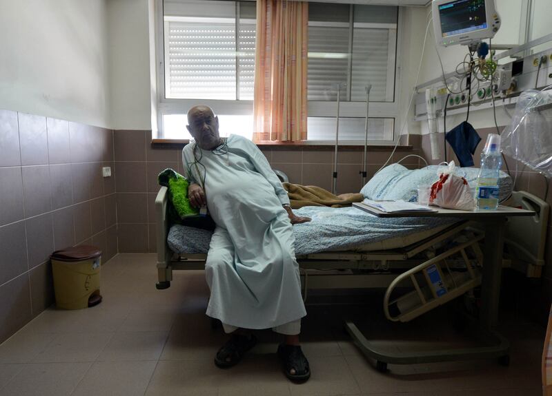 A patient in his ward at the hospital. Photo: Getty Images