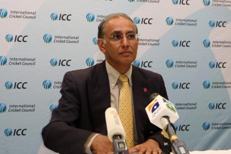 Haroon Lorgat, the ICC chief executive, gave a news conference at its Dubai headquarters last night.