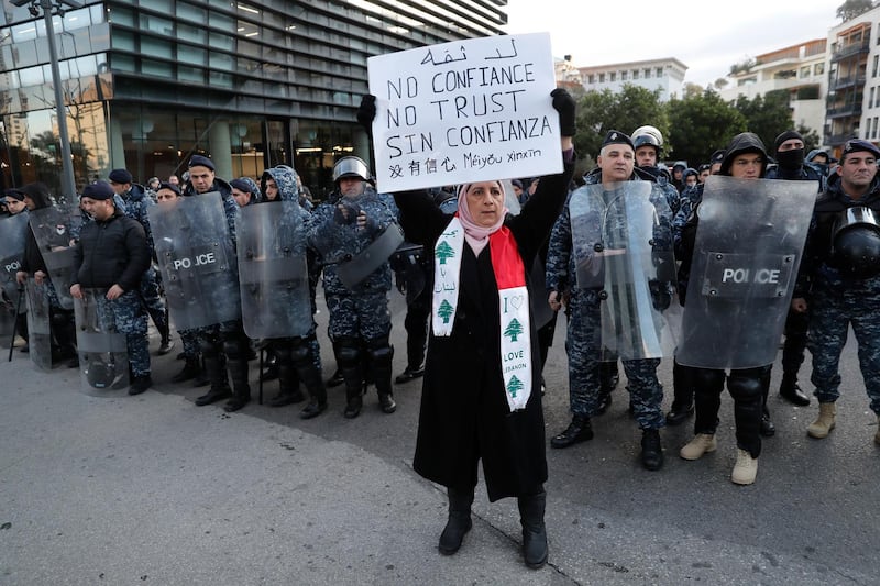 MPs were set to discuss the vote of confidence in the new administration amid a five-month national uprising. AP Photo