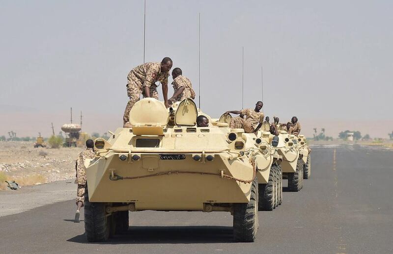 Sudanese troops who arrived in Yemen last week have been deployed across the country as part of the Saudi-led coalition forces. Wam