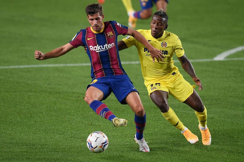Sergi Roberto – 7, Roberto was the quieter of the two full backs but he managed to set up Philippe Coutinho on one occasion when he cut back from the byline on the right-hand side. AFP