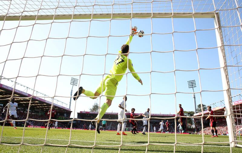 Goalkeeper: Asmir Begovic (Bournemouth) – Made a couple of fine saves against Swansea as Bournemouth kept a first clean sheet since January in a victory. David Klein / Reuters