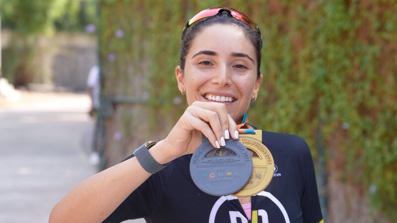 Hana Al Nabulsi has won numerous medals in her quest to qualify for the Olympics in the triathlon. Photo: Dana Itani
