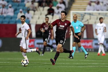 Al Wahda's Argentine forward Sebastian Tagliabue said it would be a 'pleasure' if he can play for the UAE. Pawan Singh / The National