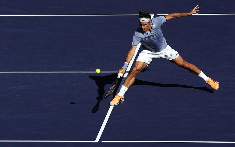He may have lost, but Roger Federer battled Novak Djokovic in the Indian Wells final last weekend. Jeff Gross / AFP


