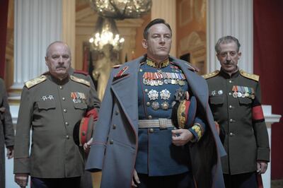 Jason Isaacs as Zhukov in Armando Iannucci���s THE DEATH OF STALIN. Photo by Nicola Dove. Courtesy of IFC Films. An IFC Films release.