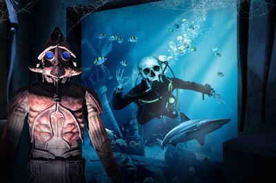 The Lost Chambers Aquarium will be transformed into the 'Haunted Chambers' for Halloween. Photo: Atlantis, The Palm