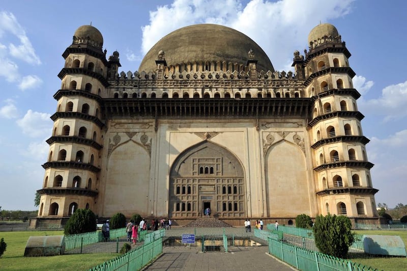 The Gol Gumbaz mausoleum, which contains the tomb of Sultan Mohammed Adil Shah, in Bijapur.