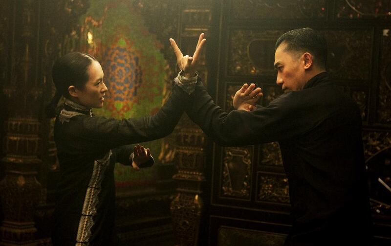 Ziyi Zhang, left, and Tony Leung Chiu Wai, in The Weinstein Company's upcoming release, "The Grandmaster." Wong Kar Wai swears he’s seen people fly. The acclaimed Hong Kong director crossed China meeting 100 kung fu masters as research for his new film about Bruce Lee’s teacher, The Grandmaster. AP Photo 