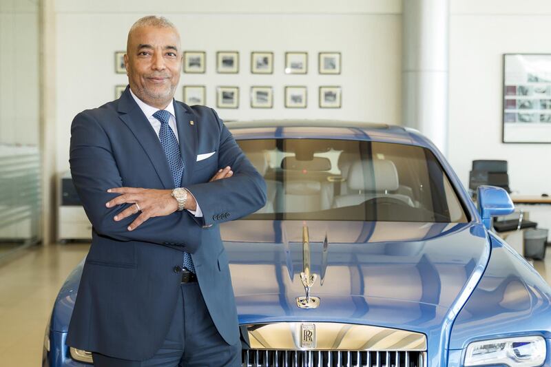 Dubai, UAE - October 25, 2017 - Mr. Mamdouh Khairallah is the General Manager of Rolls Royce Dubai, the most successful dealership in the world last year - Navin Khianey for The National