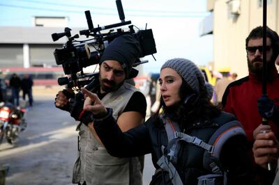 Nadine Labaki on the set of . Photo by Fares Sokhon, Courtesy of Sony Pictures Classics