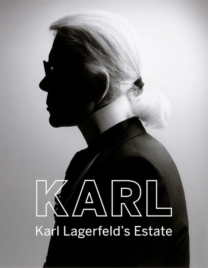 The artwork for the Karl Lagerfeld auction by Sotheby's. Photo: Sotheby's