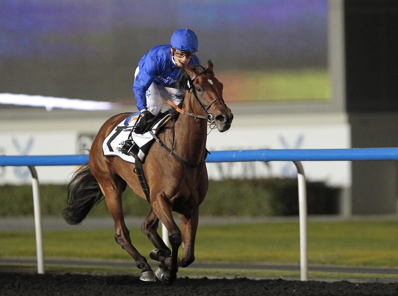 Godolphin is hoping to get a clear picture of  Ihtimal at Newmarket. Jeffrey E Biteng / The National 