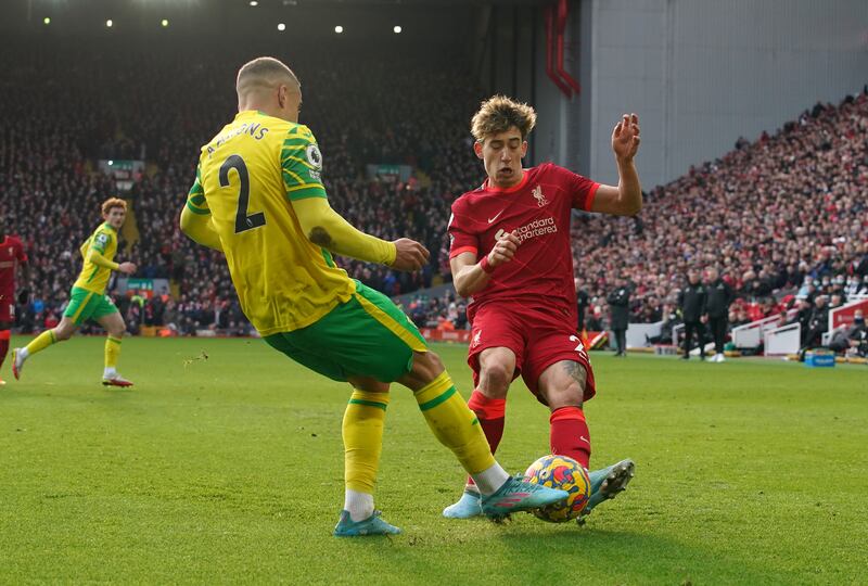 Max Aarons - 5. The 22-year-old had a fine first hour but could not maintain his form when Liverpool turned up the heat. He lost Mane before the equaliser. PA