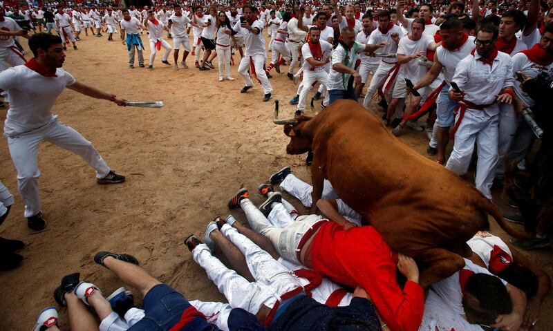 In all, 15 people have died from gorings at the festival since record-keeping began in 1924.  Joseba Etxaburu / Reuters