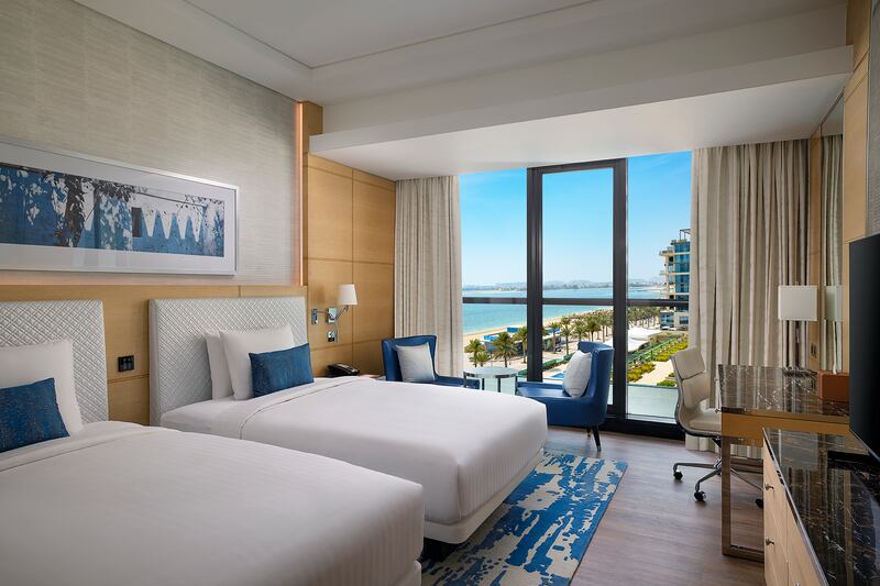 All rooms at Marriott Palm Jumeirah Resort have a balcony for making the most of the views