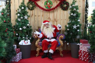 Santa speaks English, French, Spanish and German at Le Meridien Dubai.