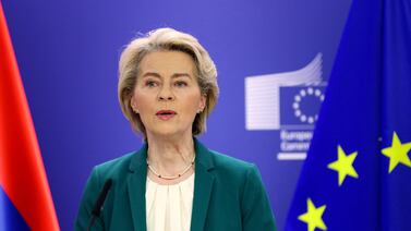 The measure will 'secure European borders … while ensuring the protection of the fundamental rights' of migrants, European Commission President Ursula von der Leyen said. AFP