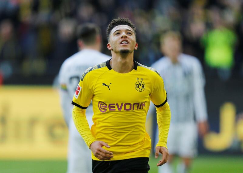 Jadon Sancho (Borussia Dortmund) - The English winger, 19, was already tipped for stardom before Dortmund recruited him from Manchester City in August 2017 – for a relatively paltry £8m (Dh37.5m). Was Europe’s lead provider last season, with 23 assists, while this campaign he has 14 assists to go with 14 goals. Pacey and an expert dribbler, has become an England regular. "He's brutally good," Dortmund CEO Michael Zorc said. "He can do things I have rarely seen." Reuters