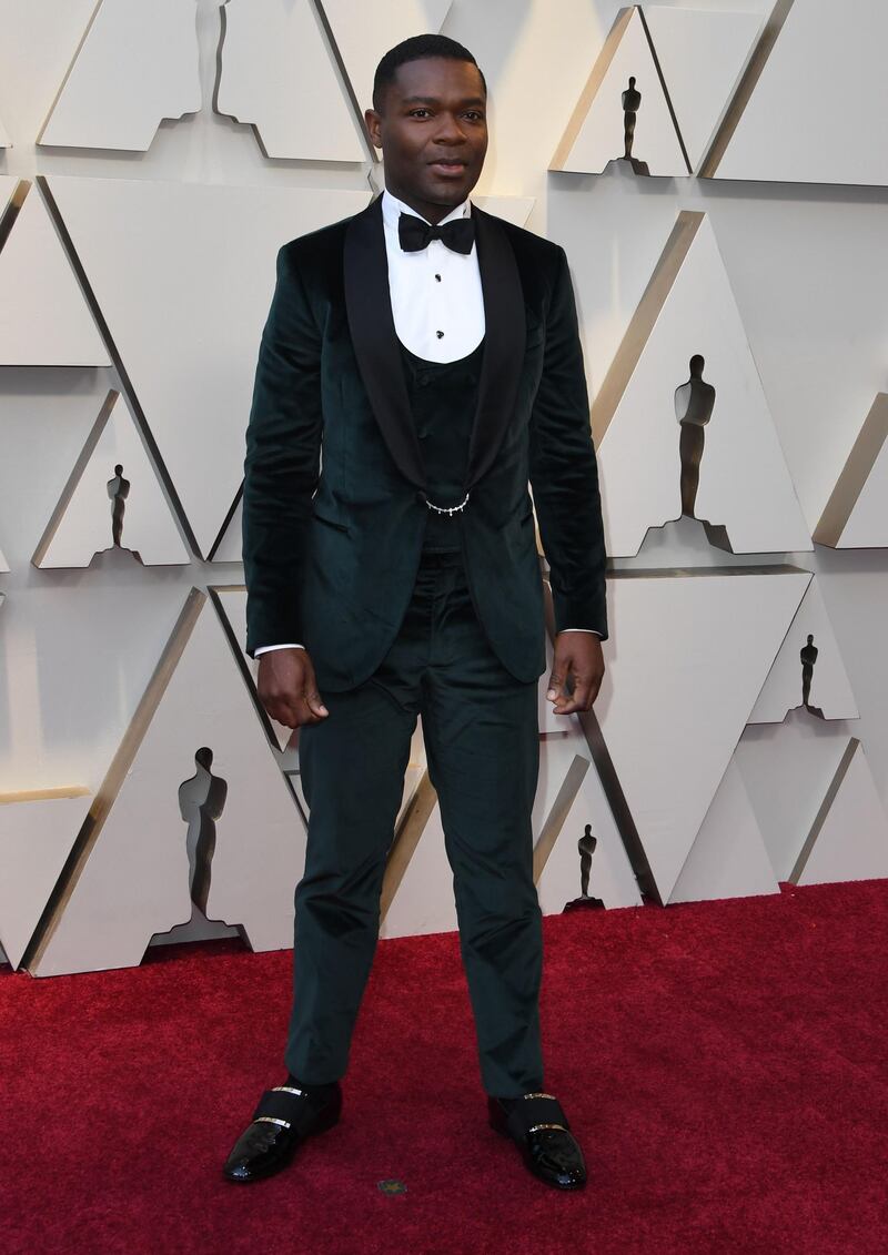 David Oyelowo in Etro at the 91st Academy Awards. AFP