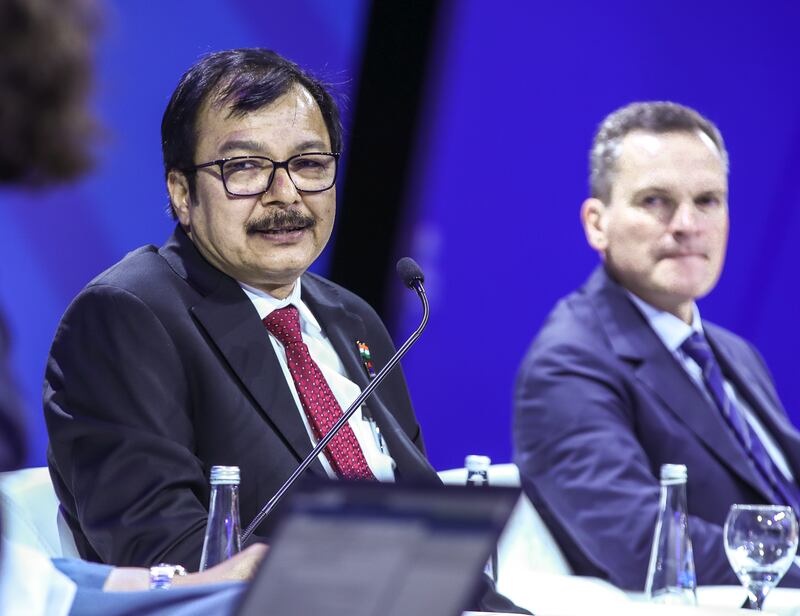 Akshay Kumar Singh, Managing Director & CEO, Petronet LNG Limited (PLL), during the strategic panel discussion, Gas and LNG: bridging to the future. Victor Besa / The National
