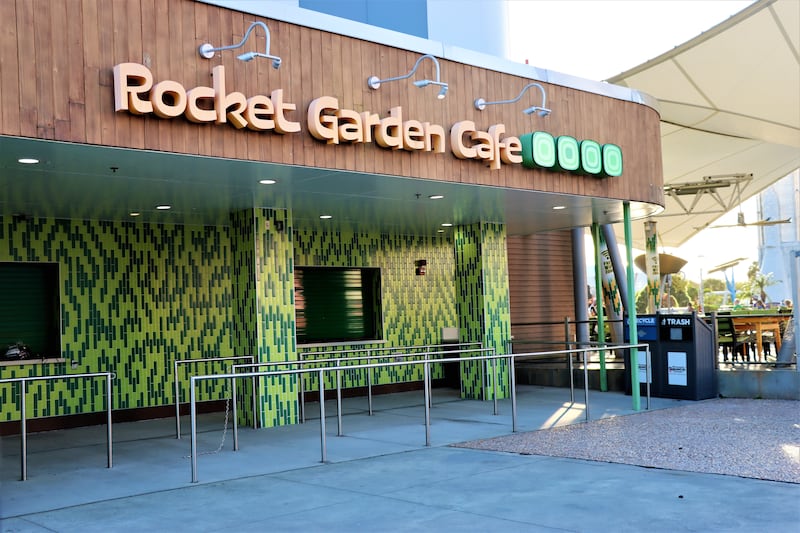 The Rocket Garden Cafe in the Kennedy Space Centre Visitor Complex.