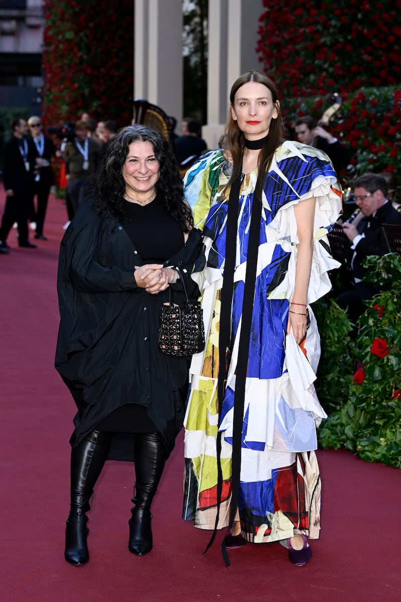 Fashion editor Sophia Neophitou and fashion designer Roksanda Ilincic.  Getty Images