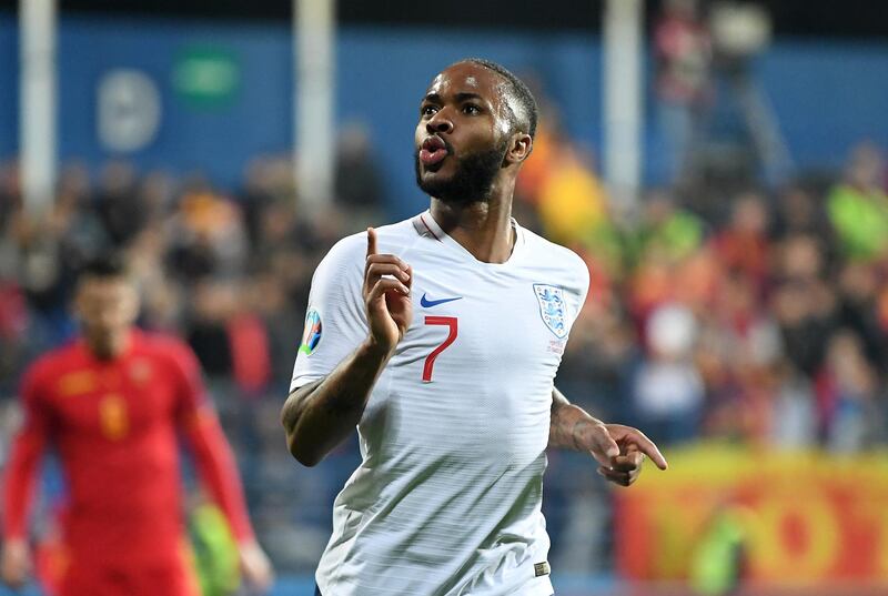 Raheem Sterling bagged a hat-trick against the Czech Republic  and also netted against Montenegro. Getty Images