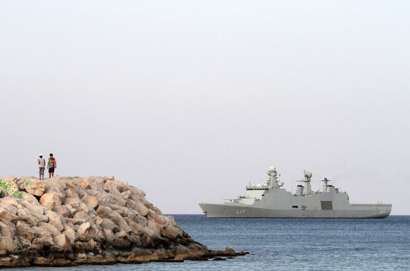 The crew of Danish navy patrol vessel 'Esbern Snare' shot five pirates last year in the Gulf of Guinea. AFP