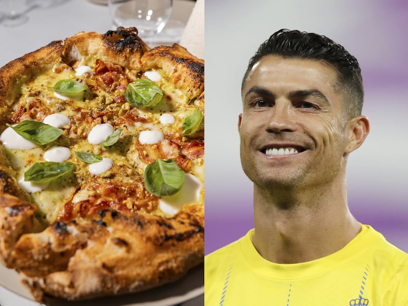 Composite Ronaldo pizza