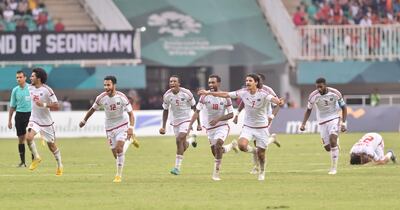 The UAE won the bronze medal at the 2018 Asian Games. Courtesy UAE FA