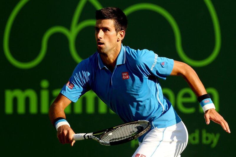 Novak Djokovic maintained his Miami title defence with a straight sets victory over Steve Darcis. Matthew Stockman / Getty