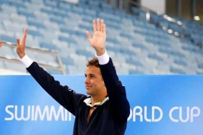 After starring at the London Olympics, Chad le Clos is using such events as the Fina World Cup at Dubai to prepare for the World Championships at Istanbul in December.