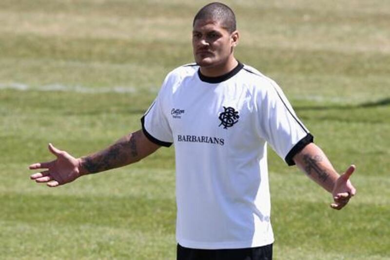 Willie Mason,s een here training with the Barbarians today, is the latest code-breaker in rugby.