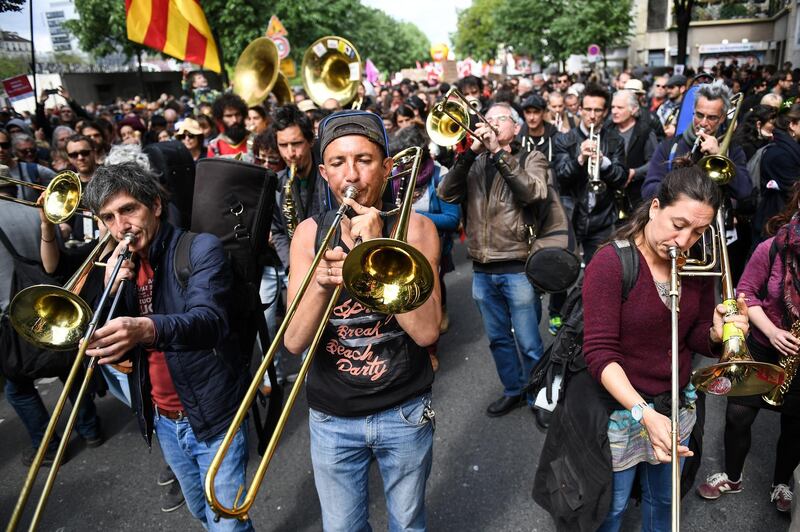 Countrywide, around 143,000 people took part in labour marches, according to government estimates.  Jeff J Mitchell/Getty Images