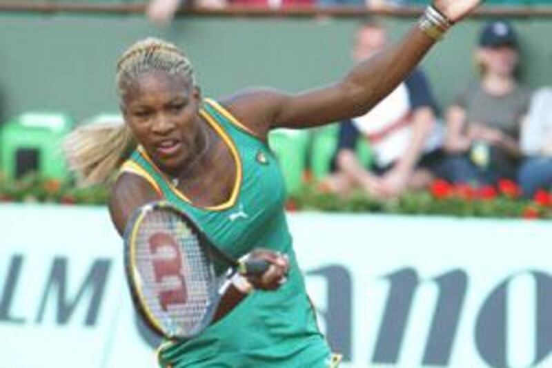 Serena Williams dressing to impress Cameroon fans.
