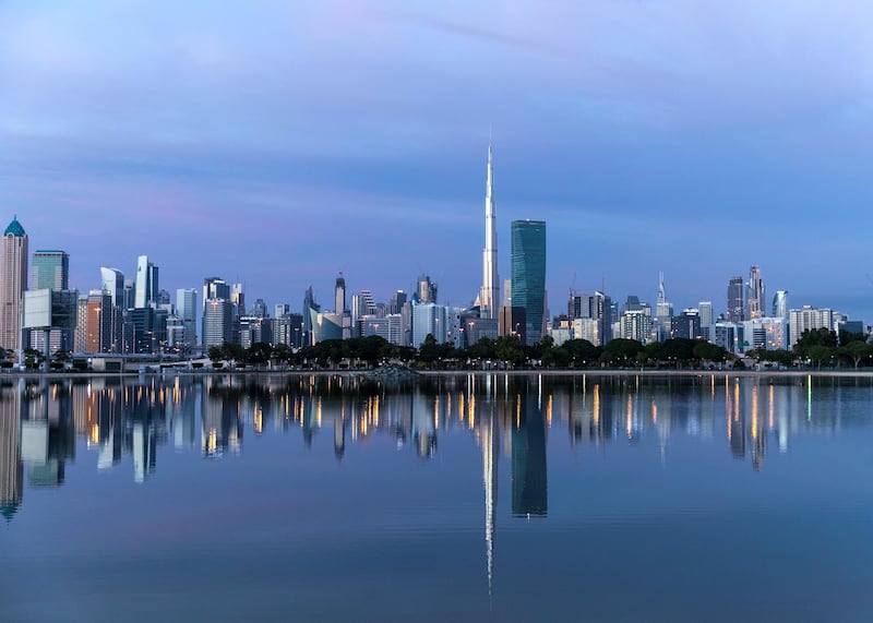 DUBAI, UNITED ARAB EMIRATES. 26 DECEMBER 2020. 
Dubai skyline.
(Photo: Reem Mohammed/The National)

Reporter:
Section: