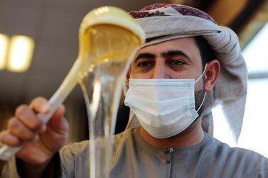 Honey sales in the UAE increased by 6% to Dhs 147m ($40m) during the pandemic. Chris Whiteoak / The National