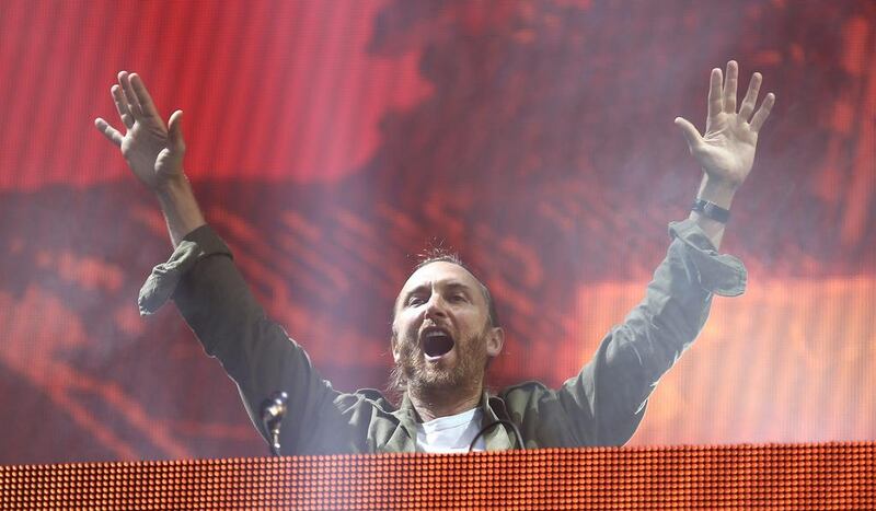 David Guetta performs at the New Look Wireless Festival in London’s Finsbury Park in July. Getty Images 