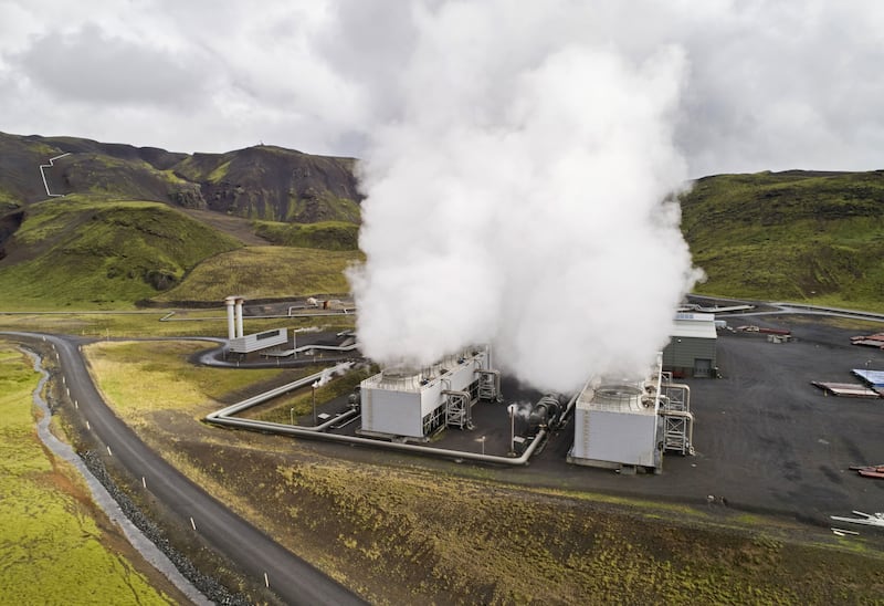 The Hellisheidi geothermal power plant in Hellisheidi, Iceland, features Orca, the world’s largest plant capturing carbon dioxide directly from the atmosphere. Bloomberg