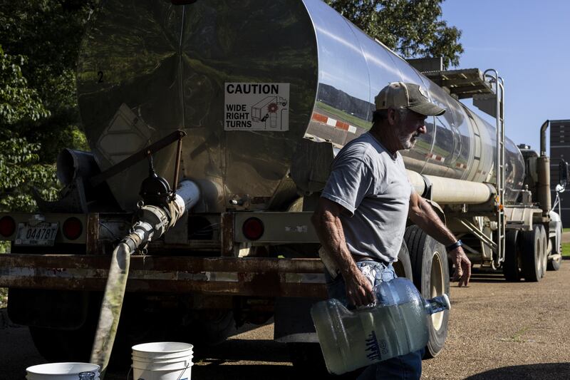 Jackson remains under a metropolis-wide 'boil water' advisory. AFP