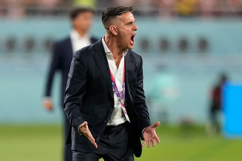 Canadian football coach John Herdman expressed remorse for failing to maintain his composure during Canada's World Cup match with Croatia in Qatar. AP