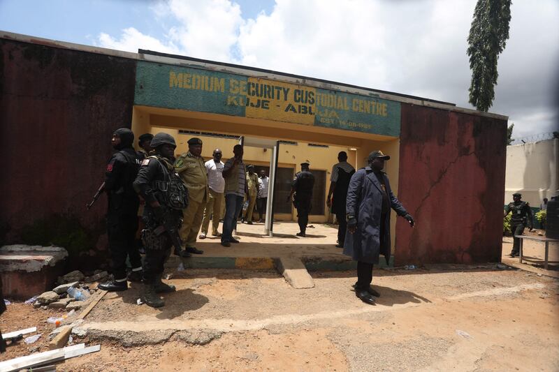 Suspected Boko Haram gunmen used explosives to blast their way into then prison near the capital, Abuja, and freed hundreds of extremists. AFP