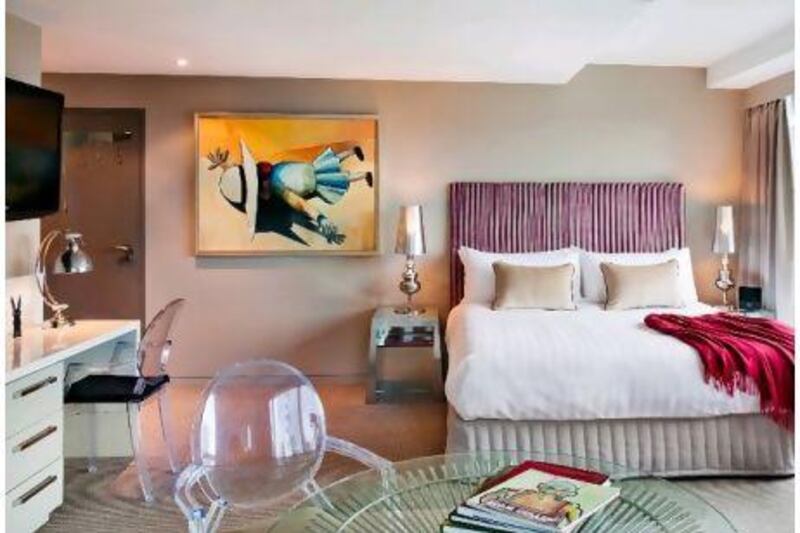 The interior design is a big draw at the Blackman, featuring works by the artist Charles Blackman after whom the hotel is named. Courtesy Art Series Hotel Group