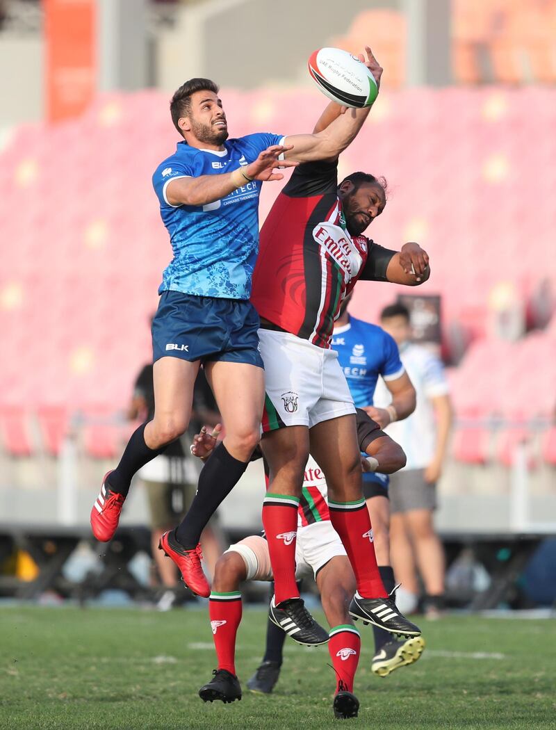 UAE and Israel began their sporting ties with a friendly match of rugby in Dubai on Friday. EPA